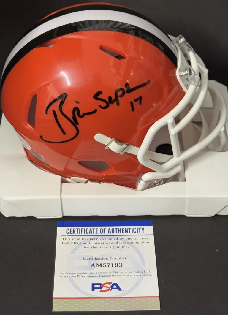 Brian Sipe Signed Autographed Cleveland Browns Mini Helmet PSA/DNA