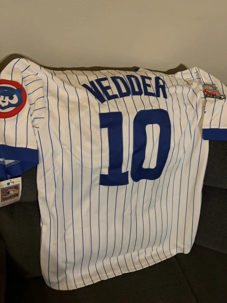Eddie Vedder Chicago Cubs Jersey Stitched Size XL