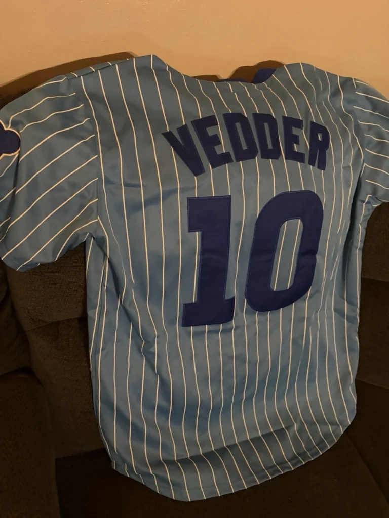 Eddie Vedder Chicago Cubs Jersey Stitched Size XL
