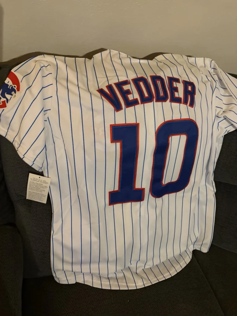 Eddie Vedder Chicago Cubs Jersey Stitched Size XL