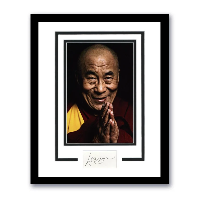 Dalai Lama AUTOGRAPH Signed Tibet His Holiness Photo Framed 11x14 Display B ACOA