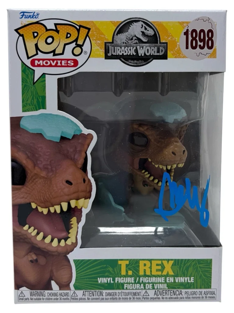 BD Wong Signed Jurassic Park T. Rex Funko Pop 1898 Dr Henry Wu Autograph BAS COA