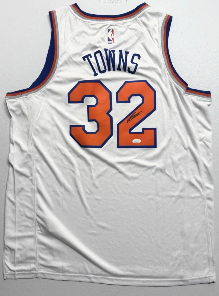 Karl Anthony Towns Signed Autographed New York Knicks Jersey JSA COA