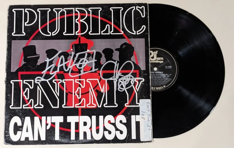 Public Enemy SIGNED Can't Truss It Vinyl Record COA Autographed Chuck D Flavor
