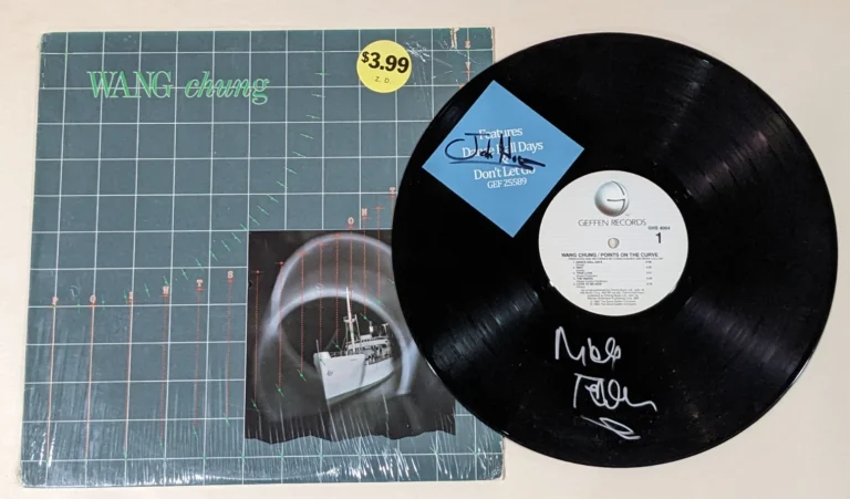 Wang Chung SIGNED Points On The Curve Vinyl Record COA Autograph by Jack & Nick