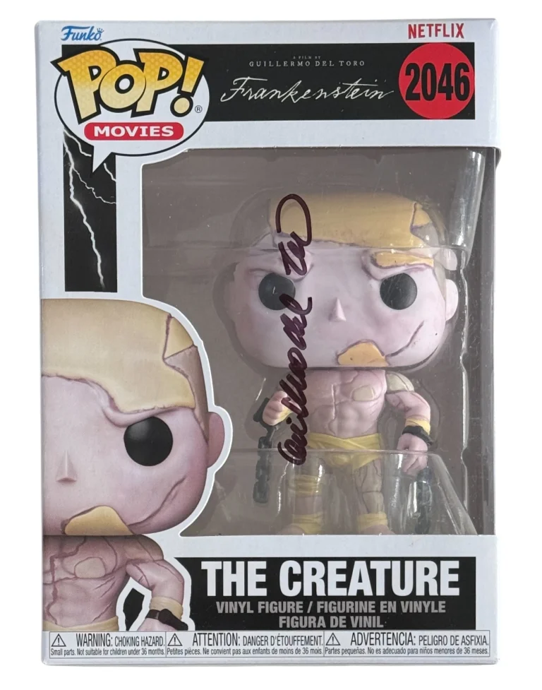 Guillermo Del Toro Signed Frankenstein The Creature Funko Pop 2046 Autograph BAS