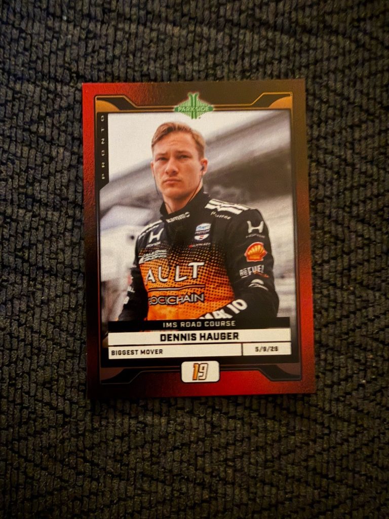 2026 Parkside Pronto Indy Car Trading Card Somsio GP 500 Dennis Hauger 3/5