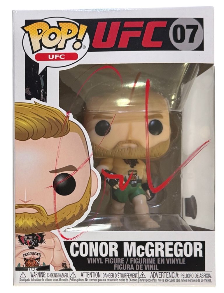 Conor McGregor Signed Autograph UFC Funko Pop #07 Figure MMA Beckett COA