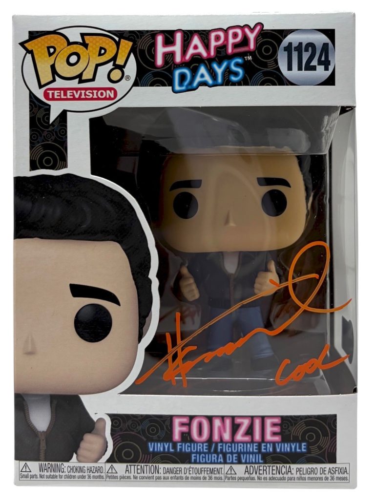 Henry Winkler Signed Happy Days Fonzie Funko Pop 'Cool' Inscription Beckett COA