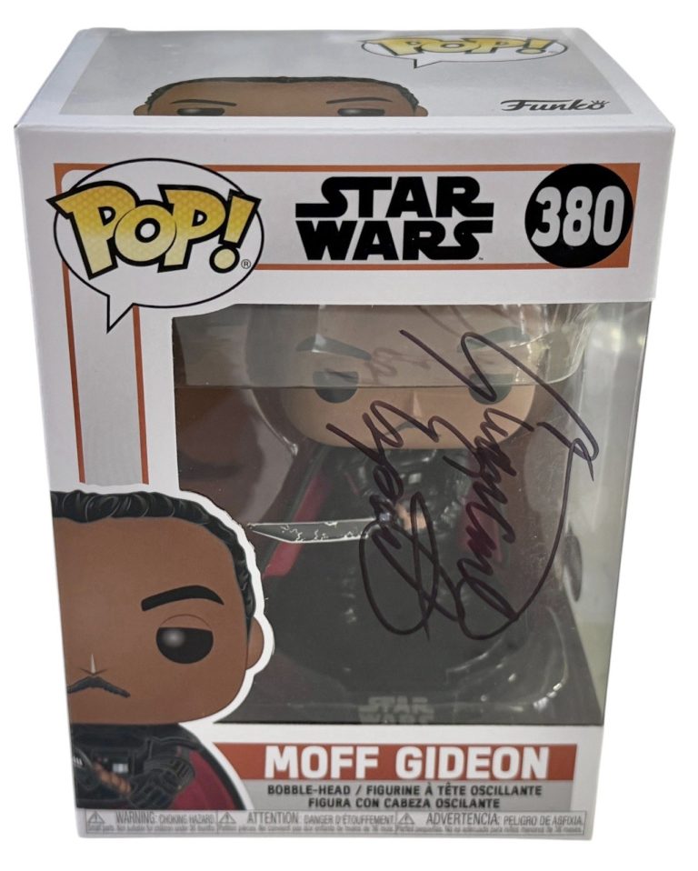 Giancarlo Esposito Signed Moff Gideon Star Wars Mandalorian Funko Pop BAS COA