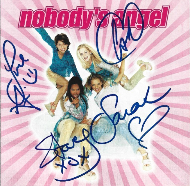 Nobody's Angel full pop band REAL hand SIGNED Self-Titled CD COA Autographed