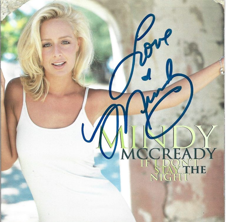 Mindy McCready REAL hand SIGNED If I Don't Stay The Night CD COA Autographed