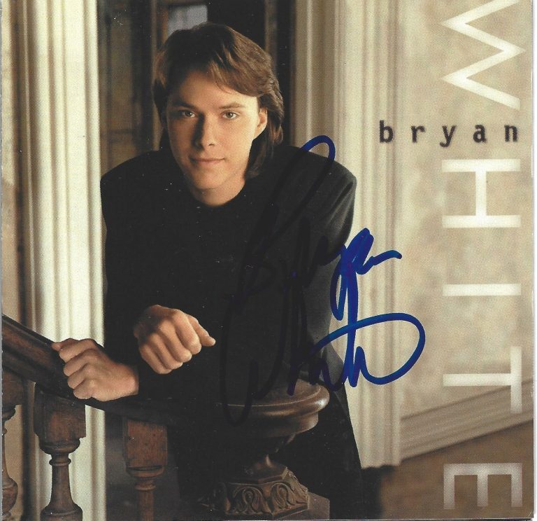 Bryan White REAL hand SIGNED Self-Titled CD COA Autographed Country Music