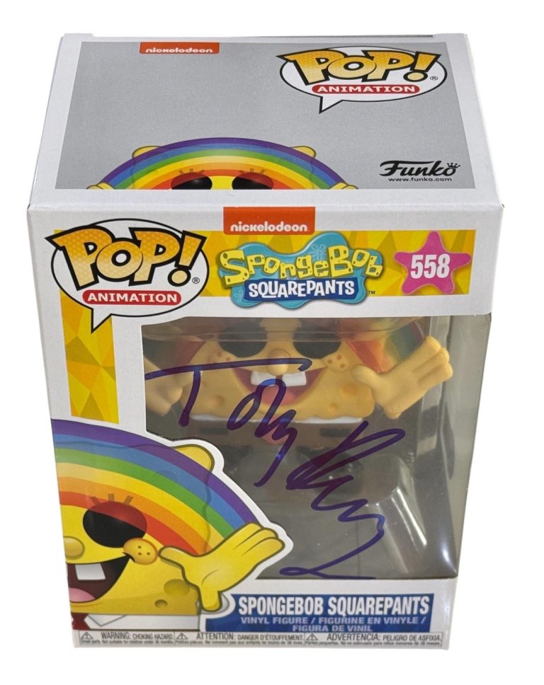 Tom Kenny Signed Autograph SpongeBob Squarepants Funko Pop #558 Beckett COA