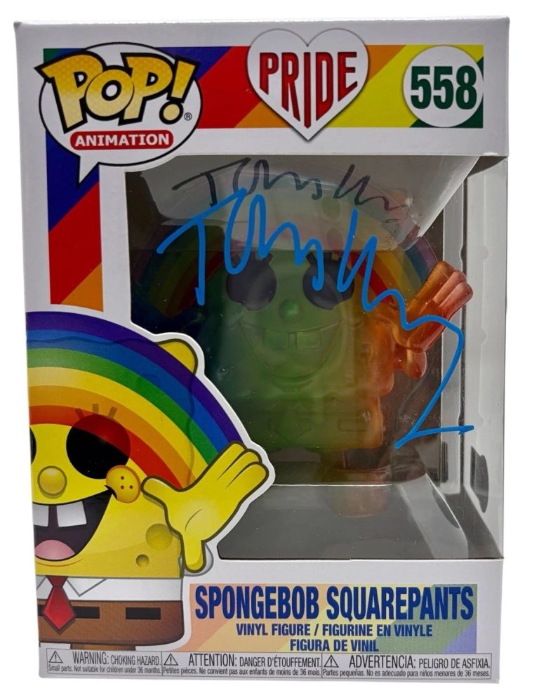 Tom Kenny Signed SpongeBob SquarePants Funko Pop #558 Autograph Beckett COA