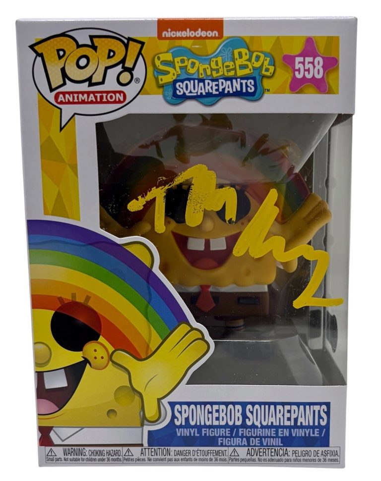 Tom Kenny Signed SpongeBob Squarepants Funko Pop #558 Autograph Beckett COA