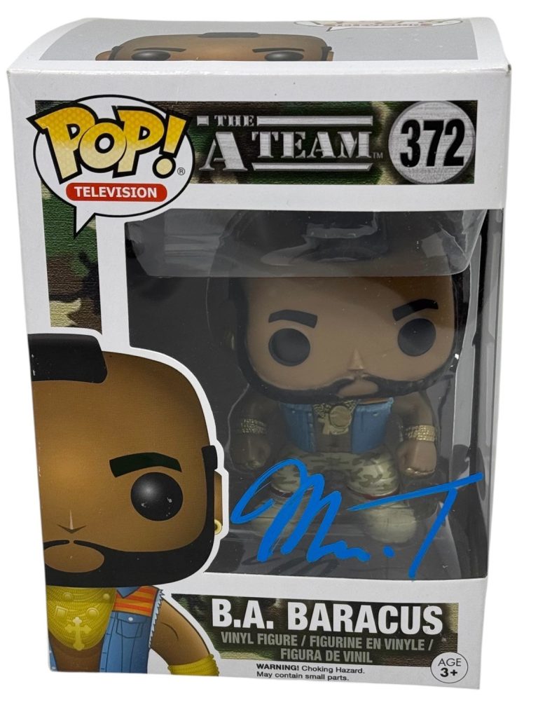 Mr. T Signed Autograph The A-Team B.A. Baracus #372 Figure WWE Rocky IV JSA COA