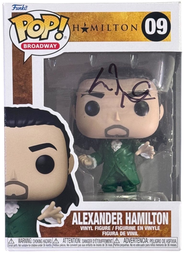 Lin-Manuel Miranda Signed Alexander Hamilton Funko Pop 09 Broadway Autograph BAS