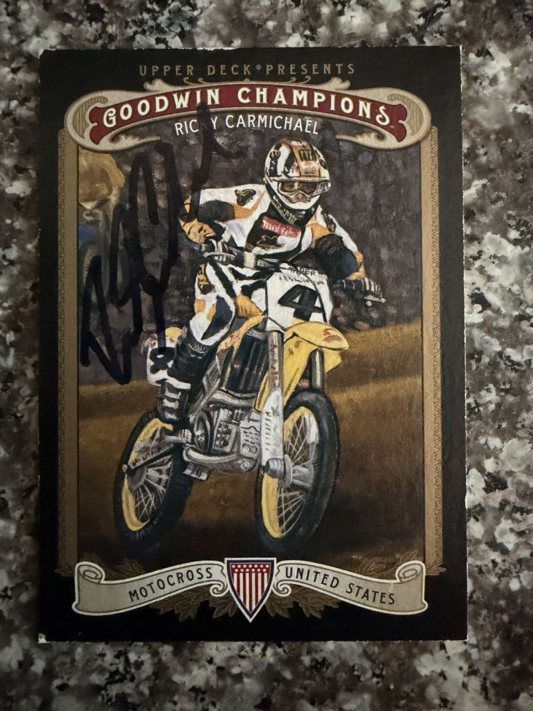 Signed Trading Card Ricky Carmichael Goodwin Champions Motocross AMA Supercross