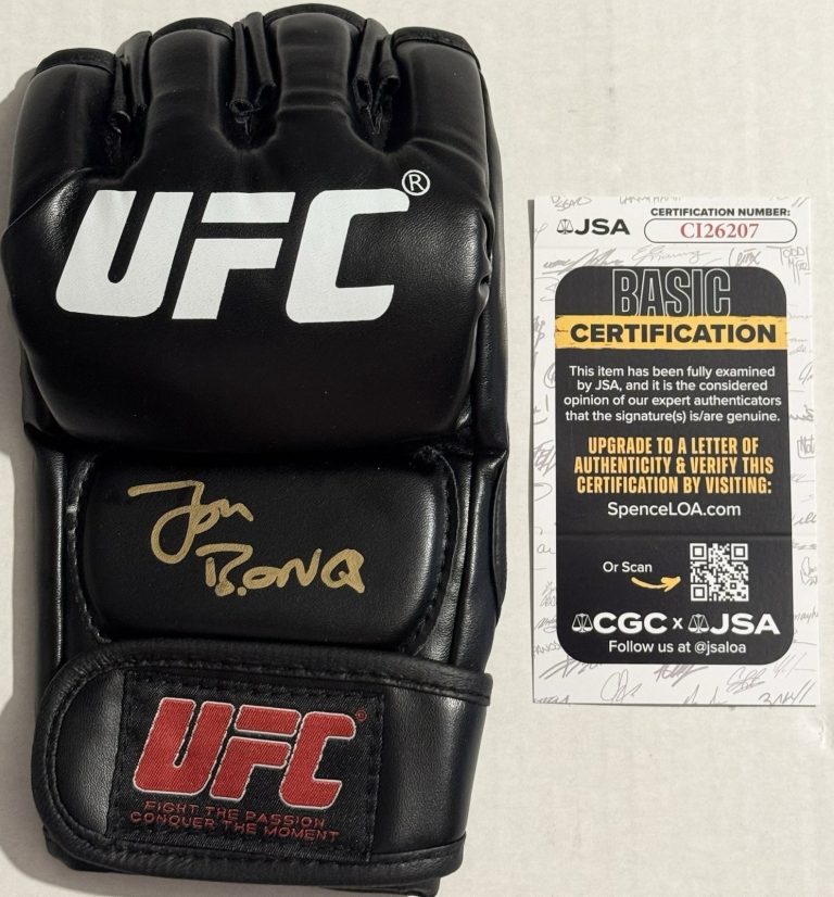 Jon Bones Jones Signed Autographed UFC Fight Glove JSA COA Legend Champ