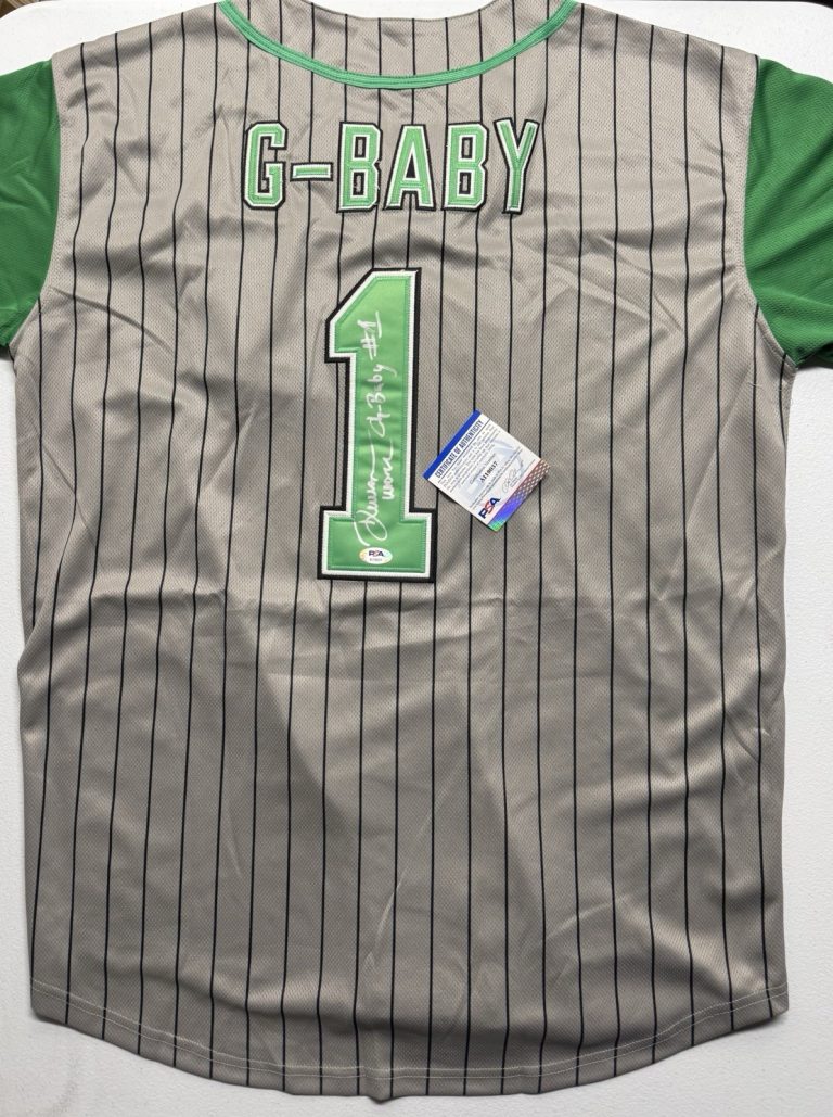 Dwayne Warren Signed Autographed Hardball G Baby Baseball Jersey Psa/Dna