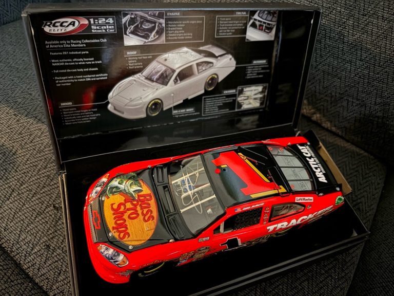 2012 #1 1/24 Jamie Mcmurray Signed Bass Pro Shops Impala RCCA Elite Nascar
