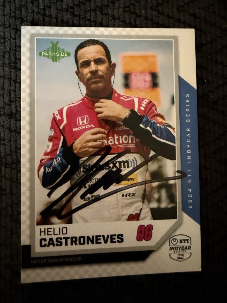 2024 Parkside Indy Car Trading Card 500 Helio Castroneves