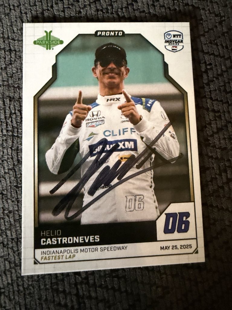 2025 Parkside Pronto Indy Car Trading Card 500 Helio Castroneves