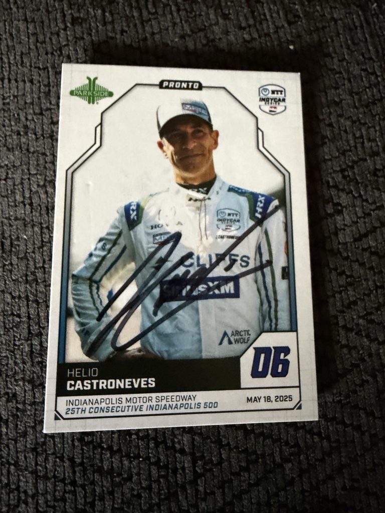2025 Parkside Pronto Indy Car Trading Card 500 Helio Castroneves