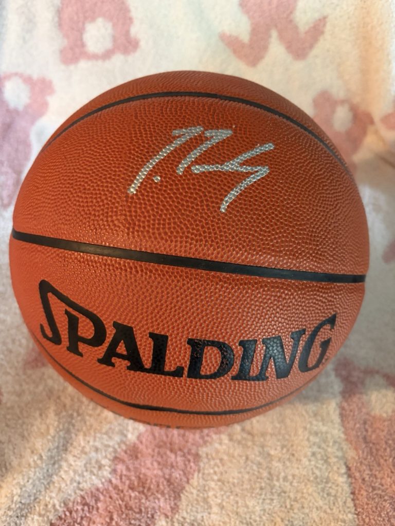 Jamaal Tinsley Indiana Pacers Signed Authentic Basketball Iowa State Cyclones