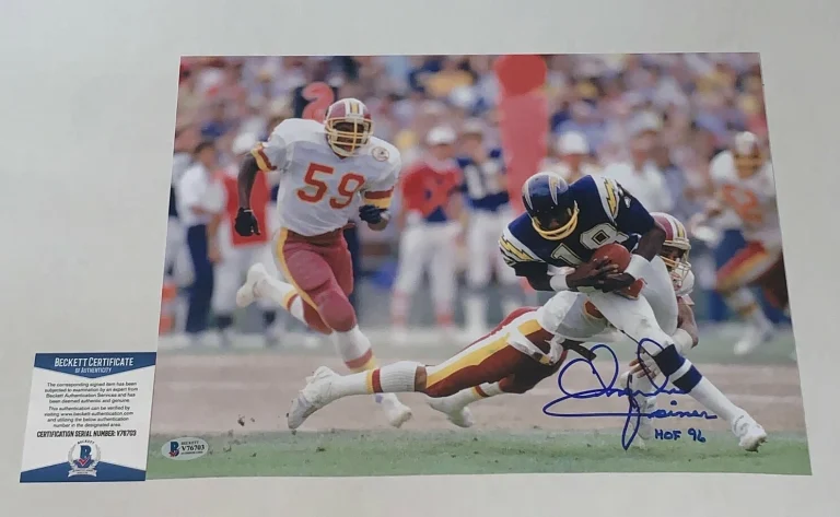 Charlie Joiner signed San Diego Chargers Oversized photo W/ HOF BAS Beckett
