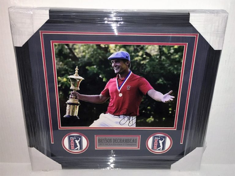 Amateur Champ BRYSON DECHAMBEAU Signed Autographed FRAMED Photo COA! MASTERS