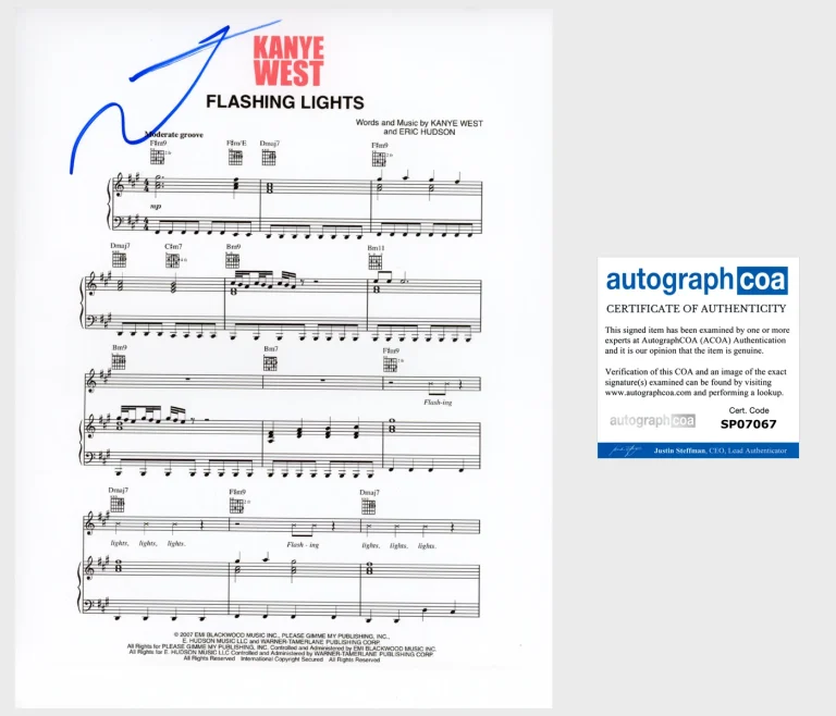 Kanye West Signed Autograph 