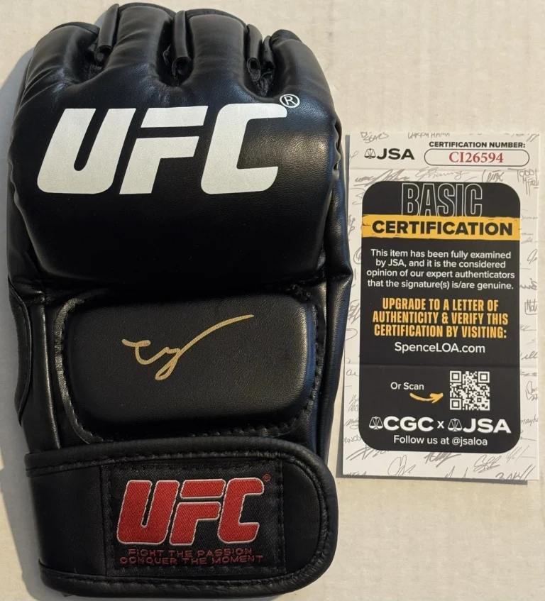 Ty Miller Signed Autographed UFC Fight Glove JSA COA