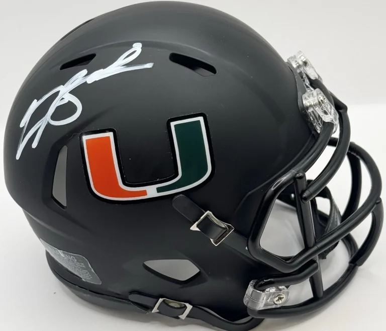 Carson Beck Signed Autographed Miami Hurricanes Mini Helmet PSA/DNA COA