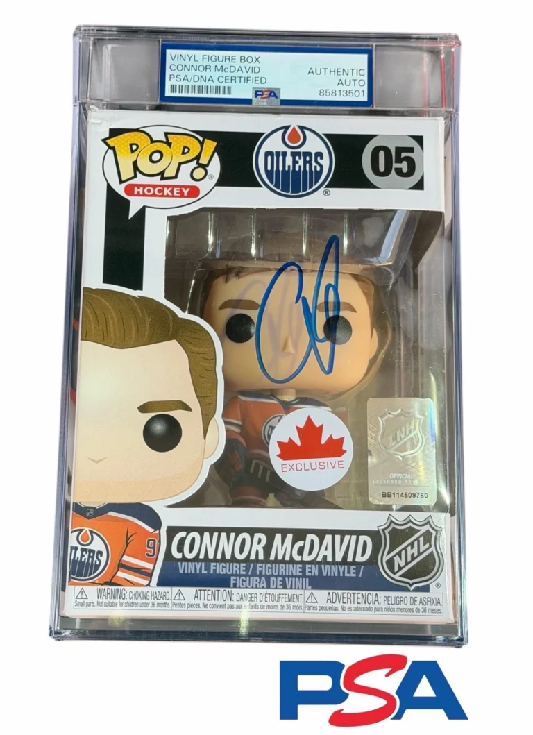 Connor McDavid Signed NHL Canada Exclusive Funko Pop #05 PSA/DNA AUTO OILERS