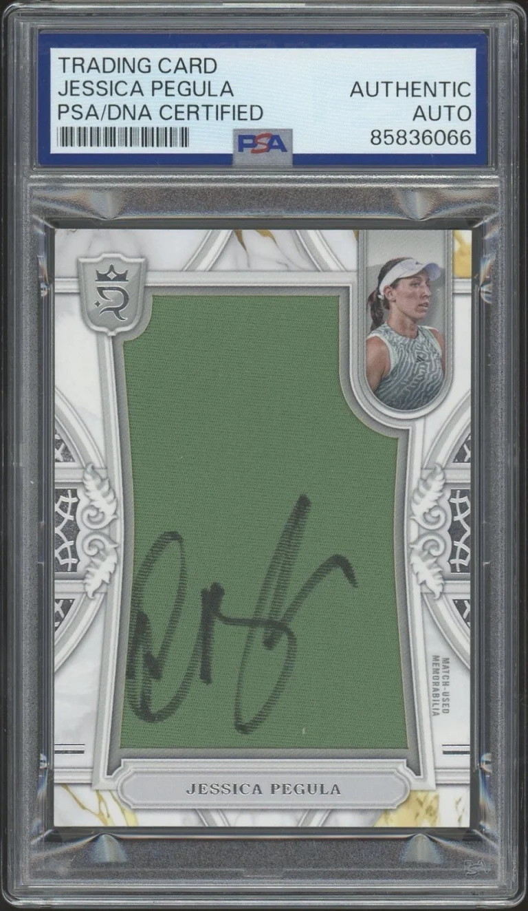 2024 Topps Royalty Jessica Pegula Australian Open Used Relic Jewels /75 PSA AUTO