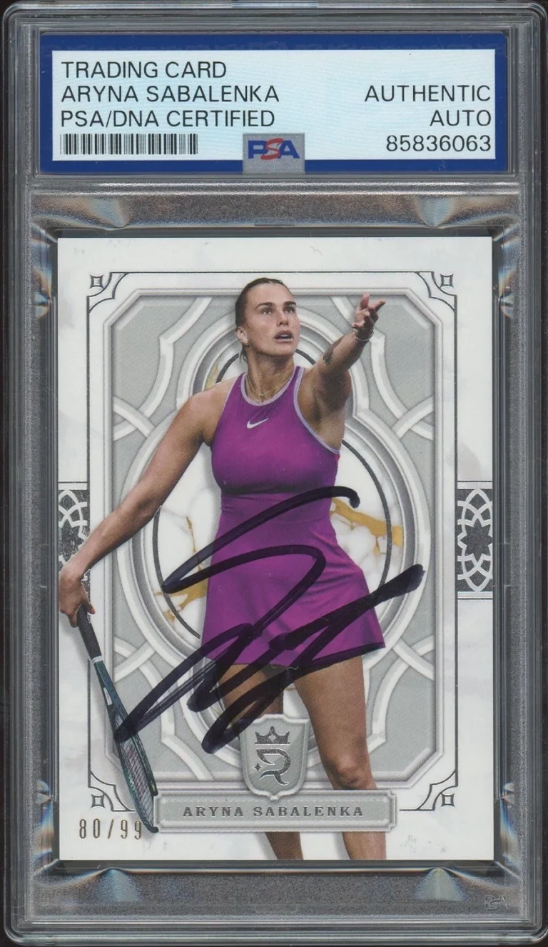 2024 Topps Royalty #45 Aryna Sabalenka Signed Tennis Card /99 PSA/DNA AUTO