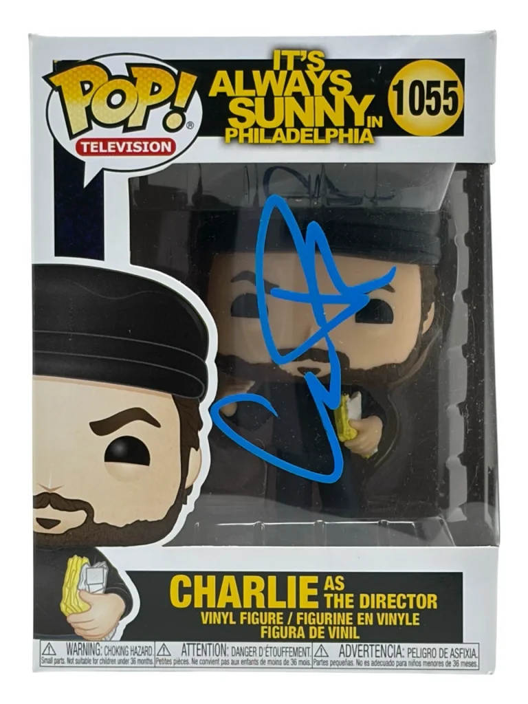 Charlie Day Signed It's Always Sunny In Philadelphia Funko Pop Director 1055 BAS