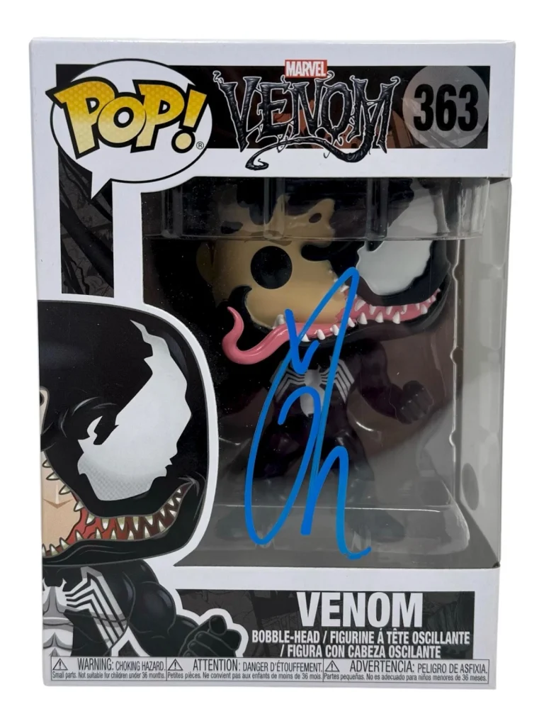 Tom Hardy Signed Autograph Venom Funko Pop Marvel Venom 363 JSA COA