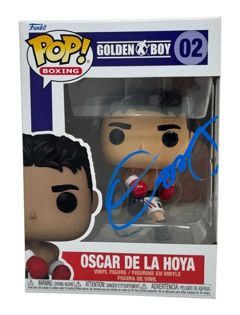 Oscar De La Hoya Signed Autograph Funko Pop Boxing Golden Boy #02 JSA COA