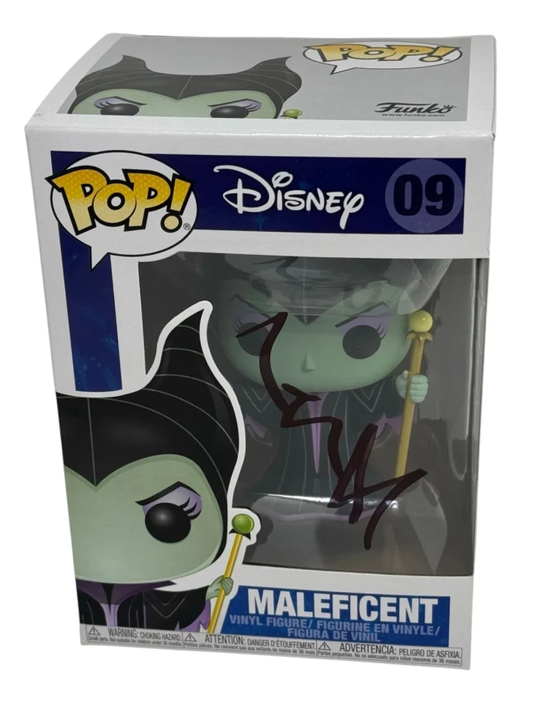 Angelina Jolie Signed Autograph Maleficent Funko Pop Disney Figure #09 JSA COA
