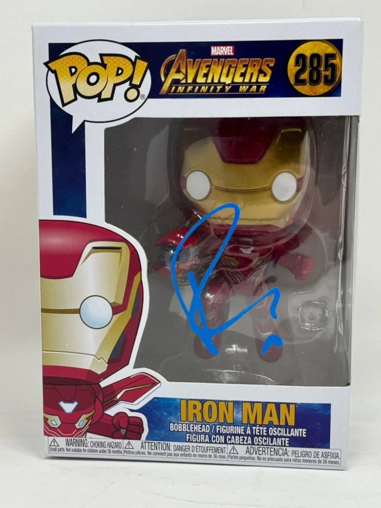 Robert Downey Jr. Signed Iron Man Funko Pop Autograph Marvel Avengers JSA COA