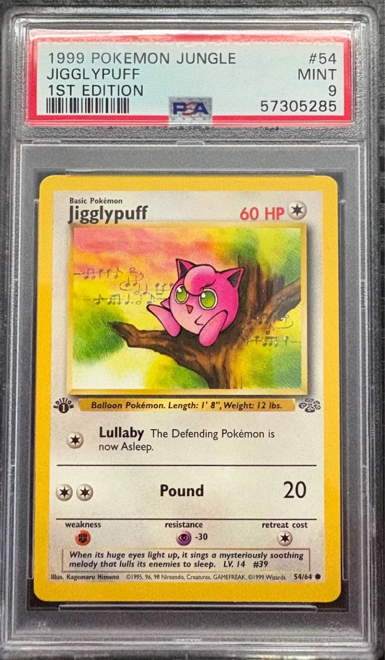 1999 Pokemon Jungle 1st Edition #54 Jigglypuff PSA 9