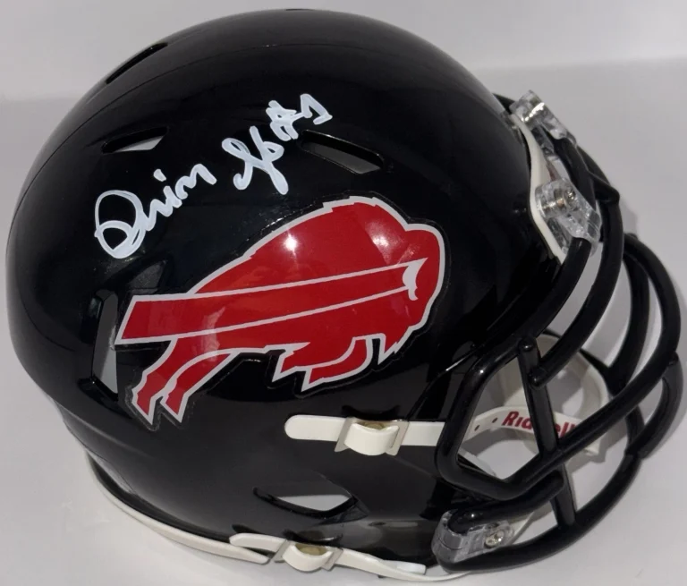 Davison Igbinosun Signed Autographed Buffalo Bills Mini Helmet PSA/DNA COA