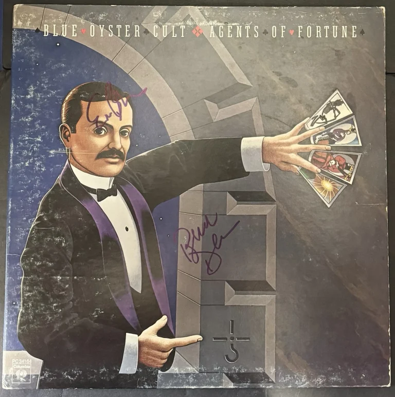 Blue Oyster Cult Signed Agents Of Fortune Vinyl Album Buck & Eric PSA/DNA COA