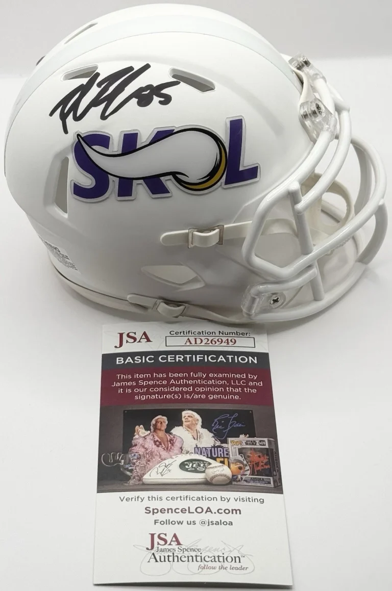 Robert Tonyan Signed Autographed Minnesota Vikings Mini Helmet JSA COA