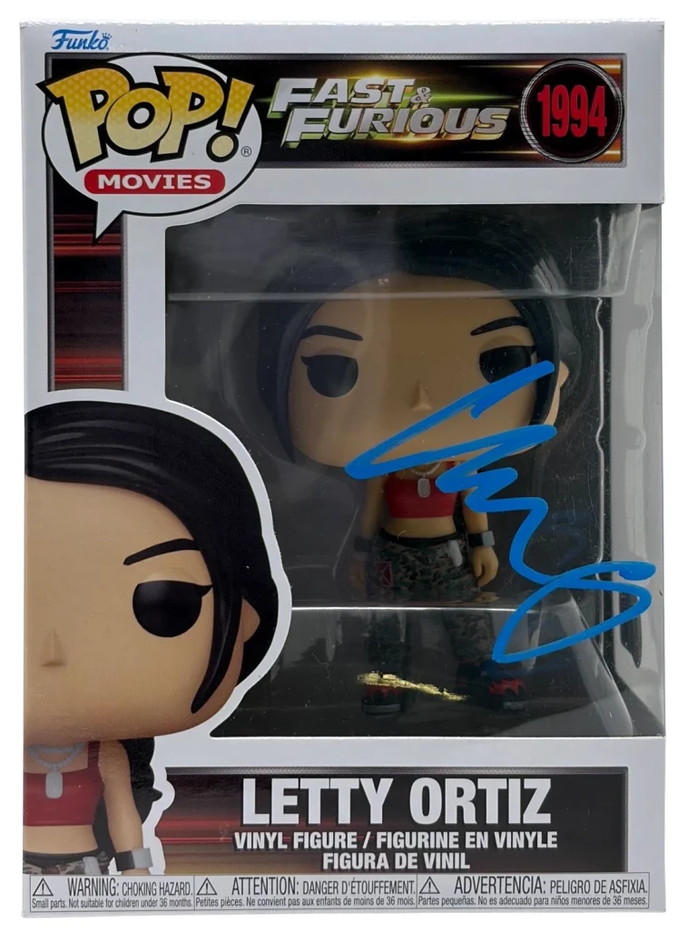 Michelle Rodriguez Signed Fast & Furious Letty Ortiz Funko Pop Autograph Beckett