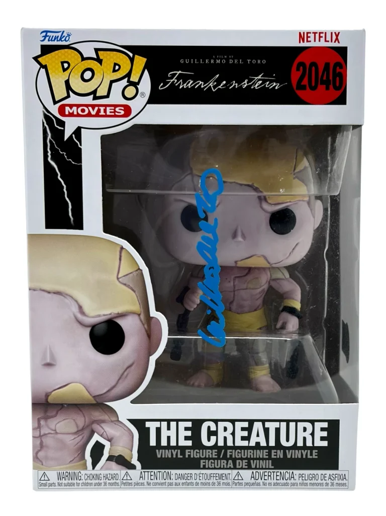 Guillermo Del Toro Frankenstein Signed Autograph The Creature Funko Pop Beckett