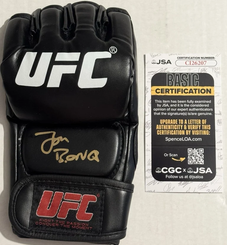 Jon Bones Jones Signed Autographed UFC Fight Glove JSA COA Legend Champ